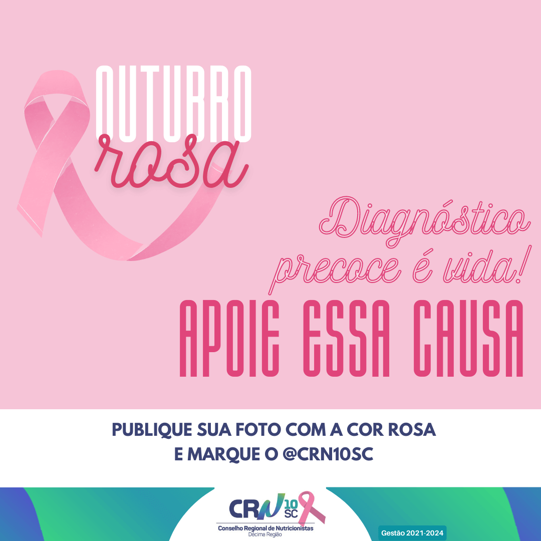 Outubro Rosa: campanha de conscientização para diagnóstico precoce do câncer de mama