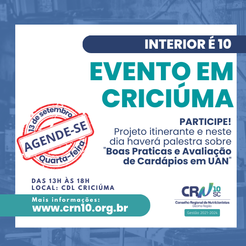 Projeto Interior é 10 terá evento em Criciúma