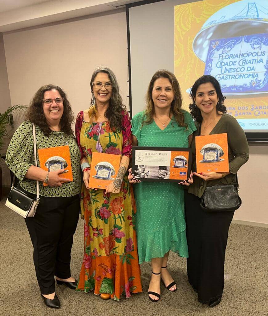 Representantes do CRN-10 prestigiam lançamento do livro “Florianópolis Cidade Criativa Unesco da Gastronomia”